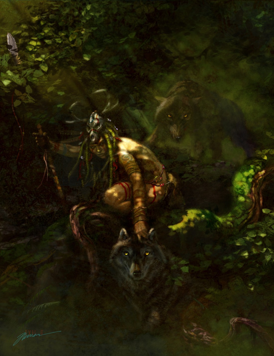 Gary_Freeman_illustration_Spirits_in_the Forest_Mist